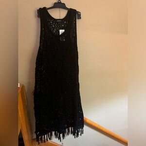 Torrid swim cover up, knit, nwt, black, 1x, 14-16